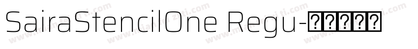 SairaStencilOne Regu字体转换